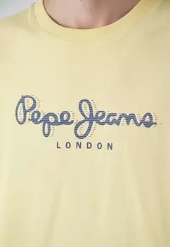 Футболка с принтом Abel Pepe Jeans, туманно-желтый