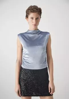 Футболка с принтом Abercrombie & Fitch, серый