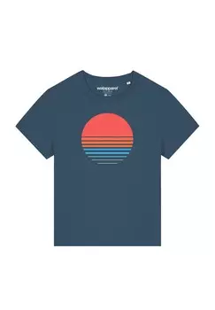 Футболка с принтом ABSTRACT 03 watapparel, бирюзовый