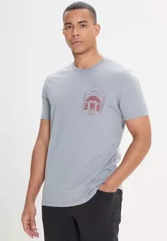 Футболка с принтом AC&CO / ALTINYILDIZ CLASSICS, светло-серый