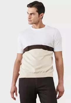 Футболка с принтом Ac&Co / Altinyildiz Classics, бежевый