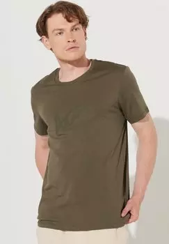 Футболка с принтом Ac&Co / Altinyildiz Classics, хаки