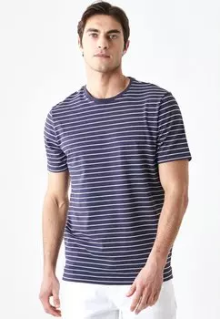 Футболка с принтом Ac&Co / Altinyildiz Classics, синий