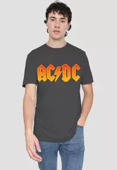 Футболка с принтом AC/DC LOGO Cotton Soul, антрацит