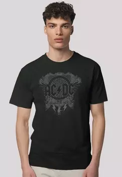 Футболка с принтом AC/DC ROCK MUSIK BAND ICE F4NT4STIC, черный