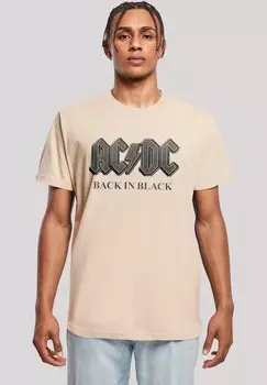 Футболка с принтом ACDC F4NT4STIC, песочный
