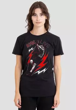 Футболка с принтом ACDC LIVE Cotton Soul, черный