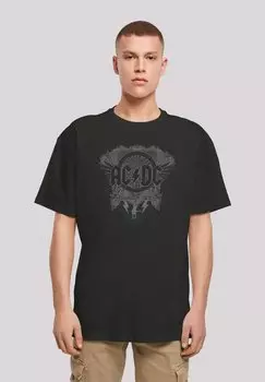 Футболка с принтом ACDC ROCK BAND BLACK ICE F4NT4STIC, цвет black