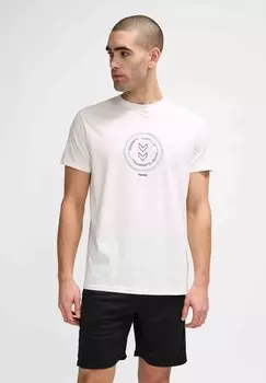Футболка с принтом ACTIVE CIRCLE TEE Hummel, цвет white
