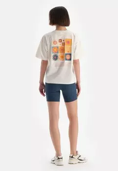 Футболка с принтом ACTIVE DAGI, кремовый