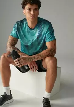 Футболка с принтом ACTIVE TIE DYE Next, синий