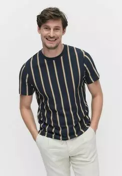 Футболка с принтом ADAM CASUAL BONDELID, синий