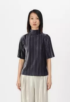 Футболка с принтом ADAPTIVE FOLDED WATERFALL NECK Anna Field, темно-серый