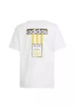 Футболка с принтом ADI BREAK UNISEX adidas, белый