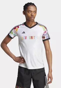 Футболка с принтом Adidas, белый