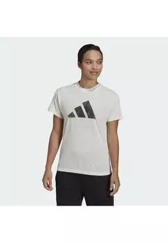 Футболка с принтом Adidas, белый