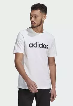 Футболка с принтом Adidas, белый