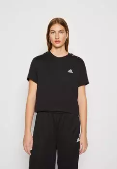 Футболка с принтом Adidas, черный/многоцветный