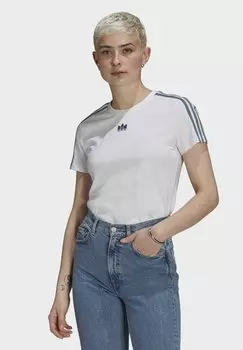 Футболка с принтом adidas Originals, белая
