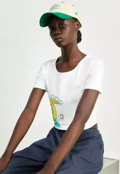 Футболка с принтом adidas Originals, белый