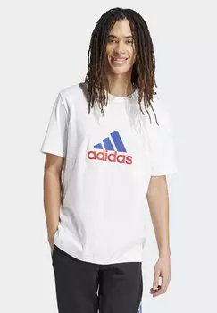 Футболка с принтом adidas Originals, белый