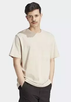 Футболка с принтом adidas Originals, бежевый