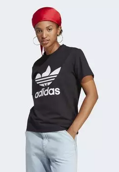 Футболка с принтом adidas Originals, черный