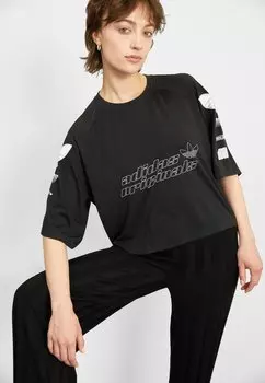 Футболка с принтом adidas Originals, черный