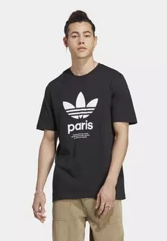 Футболка с принтом adidas Originals, черный