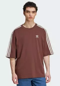 Футболка с принтом Adidas Originals, цвет Auburn/Off White