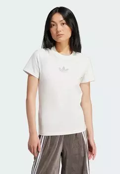 Футболка с принтом adidas Originals, цвет cloud white