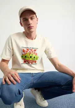 Футболка с принтом adidas Originals, цвет cream white