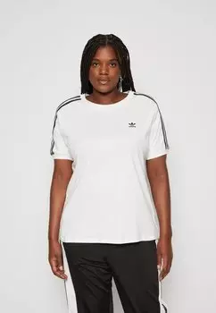 Футболка с принтом adidas Originals ФУТБОЛКА 3 STRIPES, цвет white