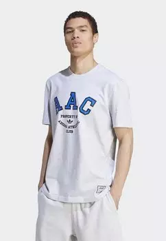 Футболка с принтом adidas Originals, светло-серый