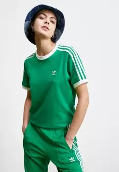 Футболка с принтом adidas Originals, зеленый