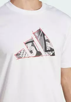 Футболка с принтом adidas Sportswear, белый