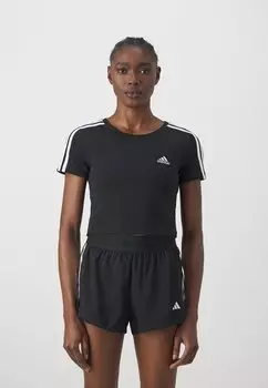 Футболка с принтом adidas Sportswear ESSENTIALS, цвет black/white