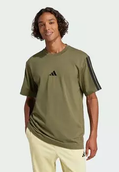 Футболка с принтом adidas Sportswear, оливковый