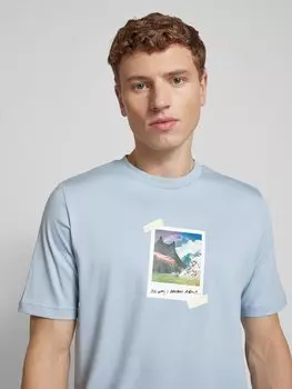 Футболка с принтом ADIDAS SPORTSWEAR, светло-голубой