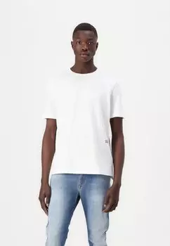 Футболка с принтом ADJUST Diesel, белый
