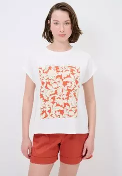 Футболка с принтом adL, молочный