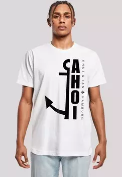 Футболка с принтом AHOI ANKER CROP KNUT JAN HAMBURG F4NT4STIC, белый