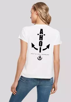 Футболка с принтом AHOI ANKER KNUT JAN HAMBURG F4NT4STIC, белый