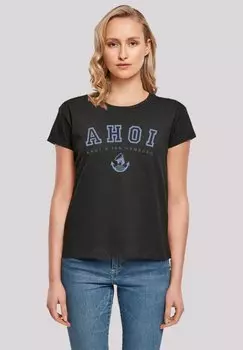 Футболка с принтом AHOI KNUTJAN HAMBURG F4NT4STIC, черный