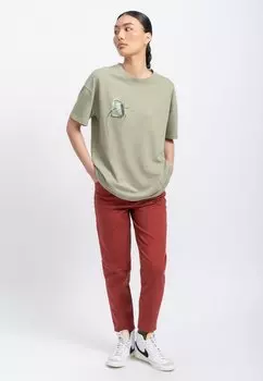 Футболка с принтом Aira Oversize KAFT, цвет concrete