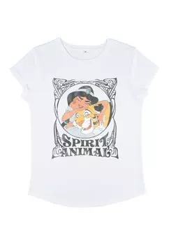 Футболка с принтом ALADDIN SPIRIT ANIMAL V2 Henry Tiger, белый