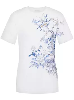 Футболка с принтом Alberta Ferretti, белый