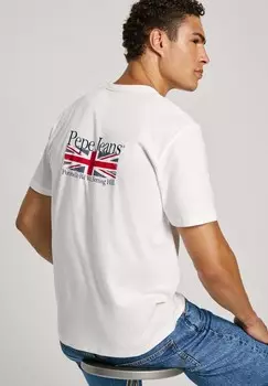 Футболка с принтом ALFIE Pepe Jeans, белый