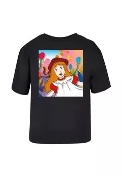 Футболка с принтом ALICE HUT LOGO F4NT4STIC, черный