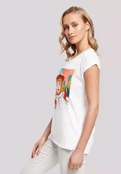 Футболка с принтом ALICE IM WUNDERLAND F4NT4STIC, белый